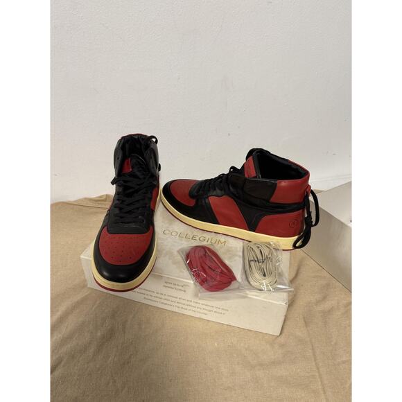 Collegium Pillar Destroyer Shoes Mens Size 46 Made In Italy Leather High Top main image 8